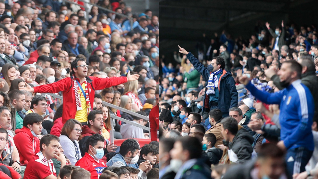 Afición Sportng y Oviedo