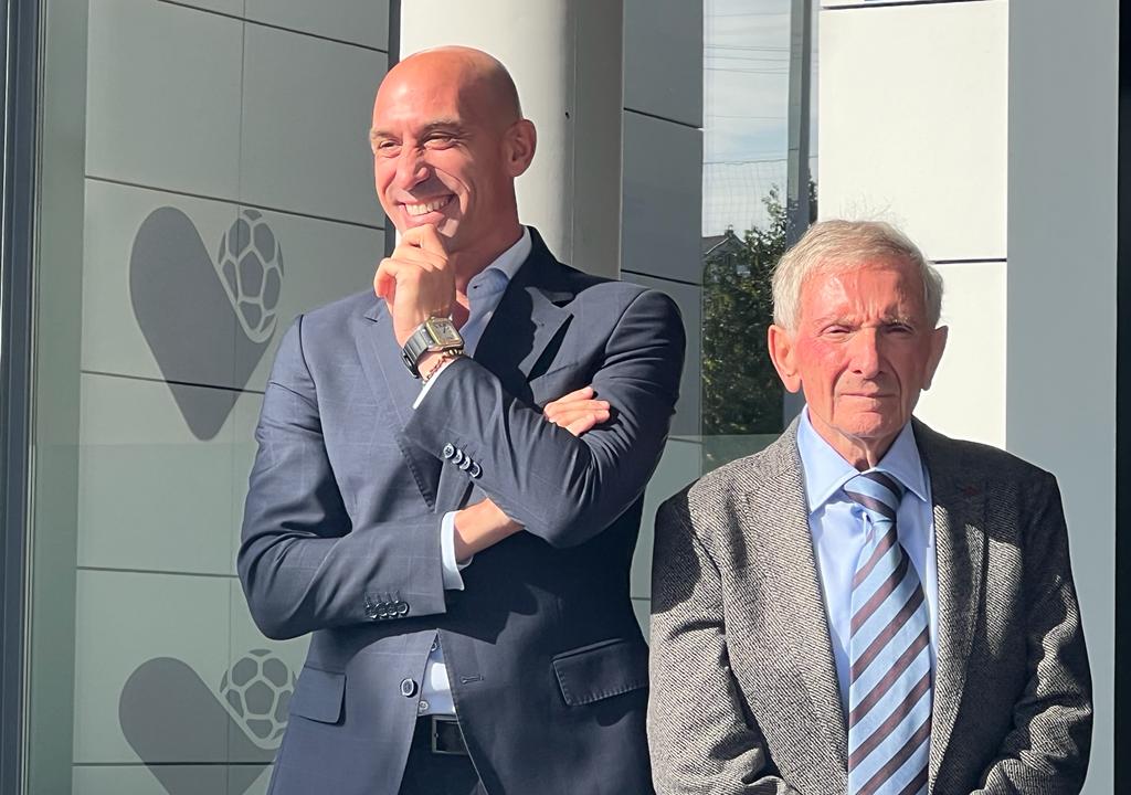 Luis Rubiales y Maximino Martínez