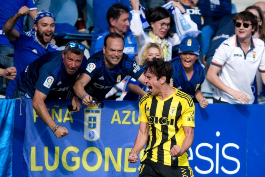 Sangalli celebra un gol