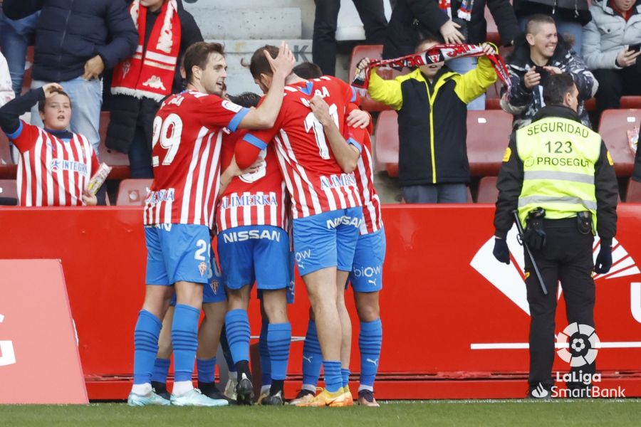 Celebración gol Sporting