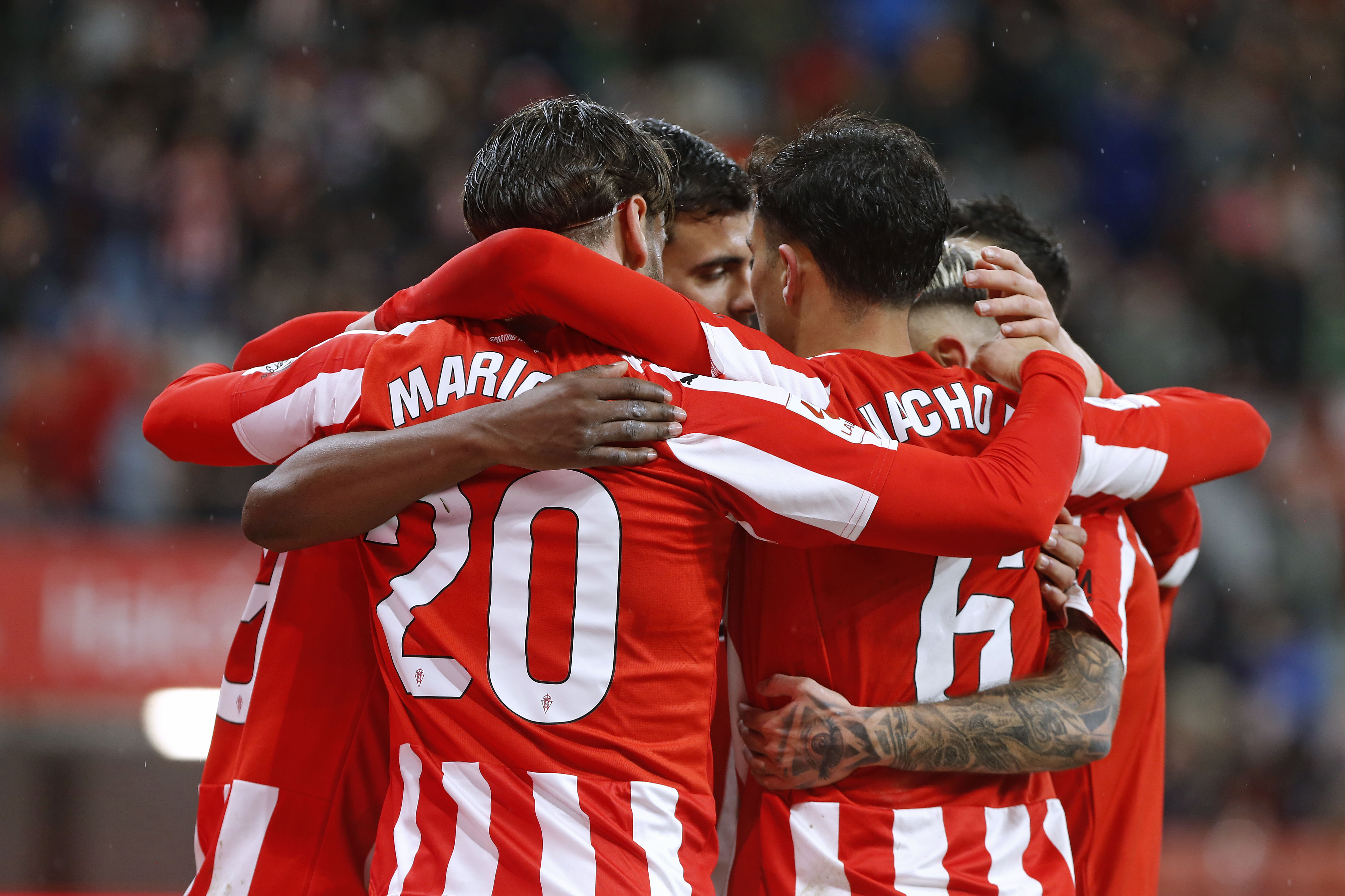 Celebración gol Sporting