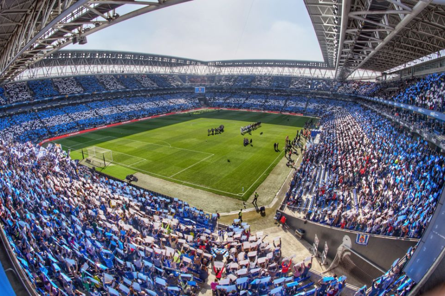 stage front stadium espanyol