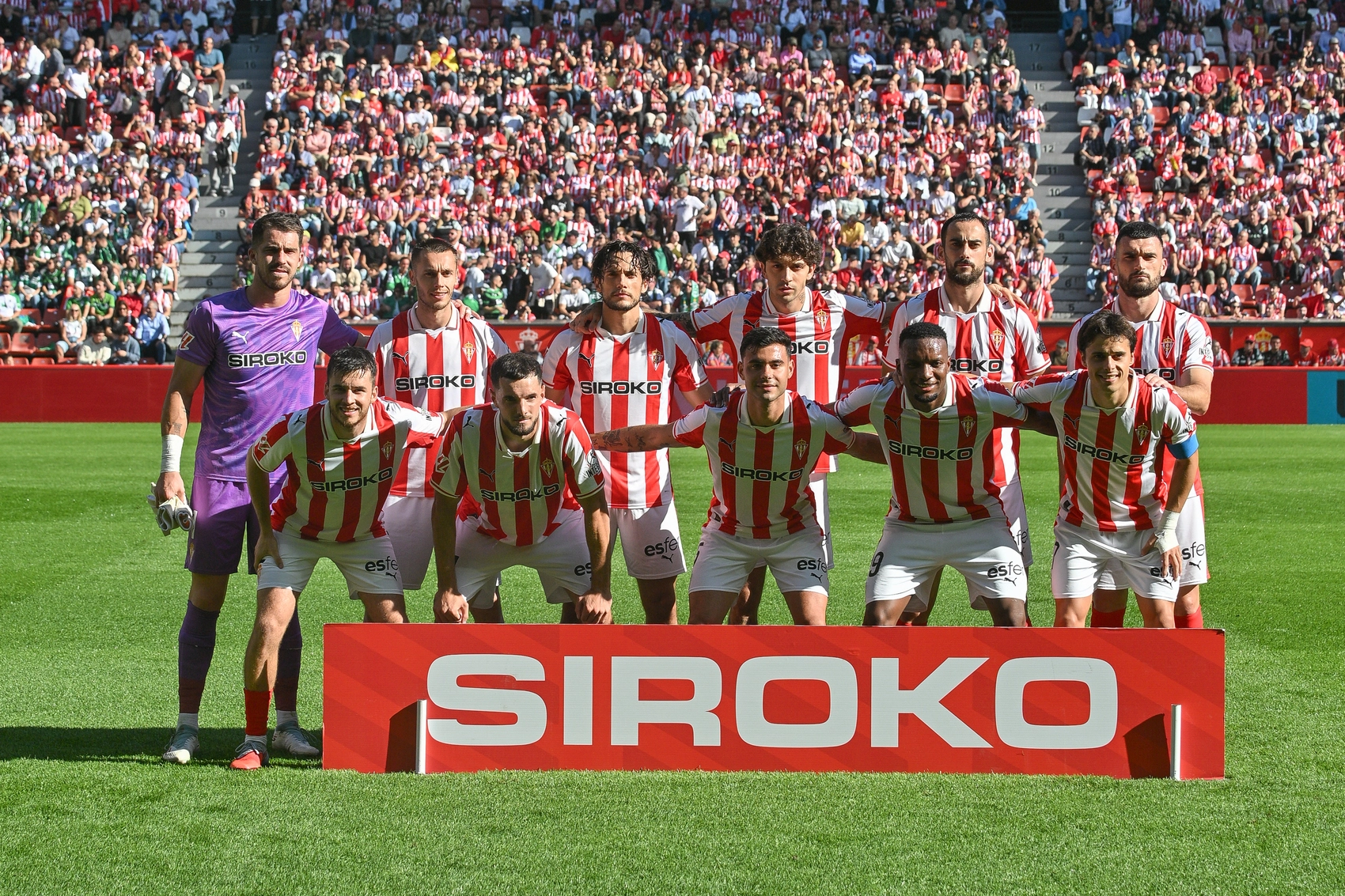 La alineación del Sporting
