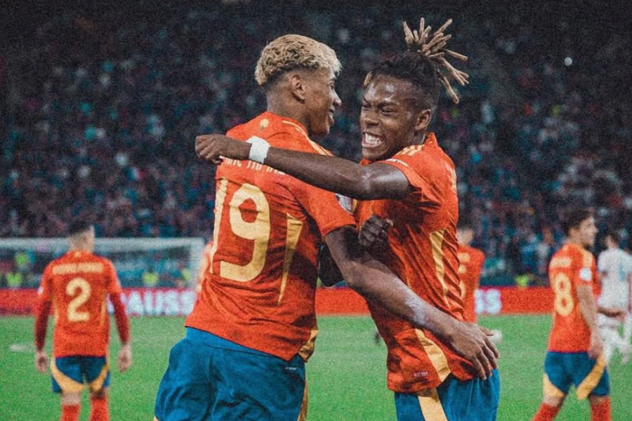 Lamine Yamal y Nico Williams